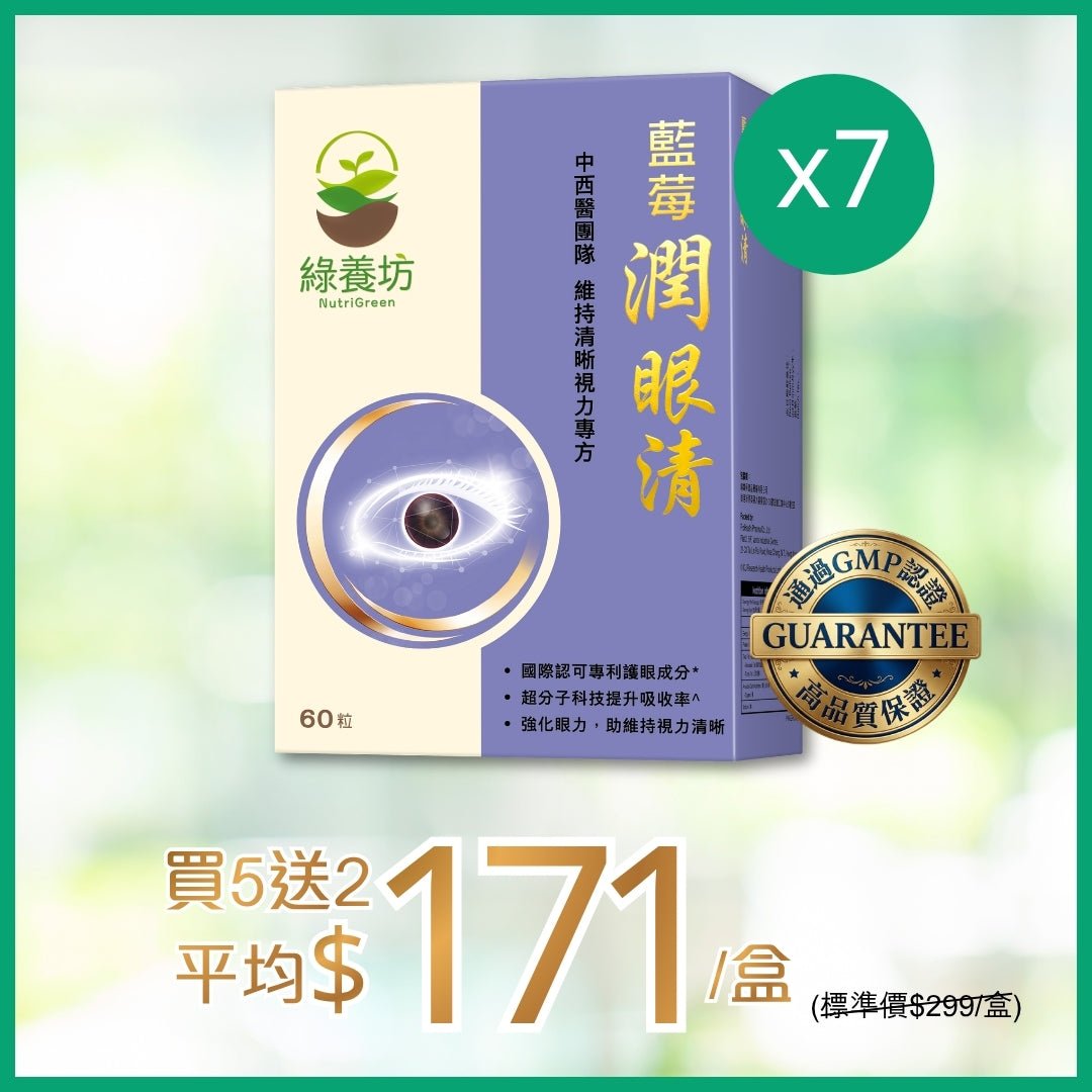 [超抵價💰] 藍莓潤眼清60粒 - NutriGreen