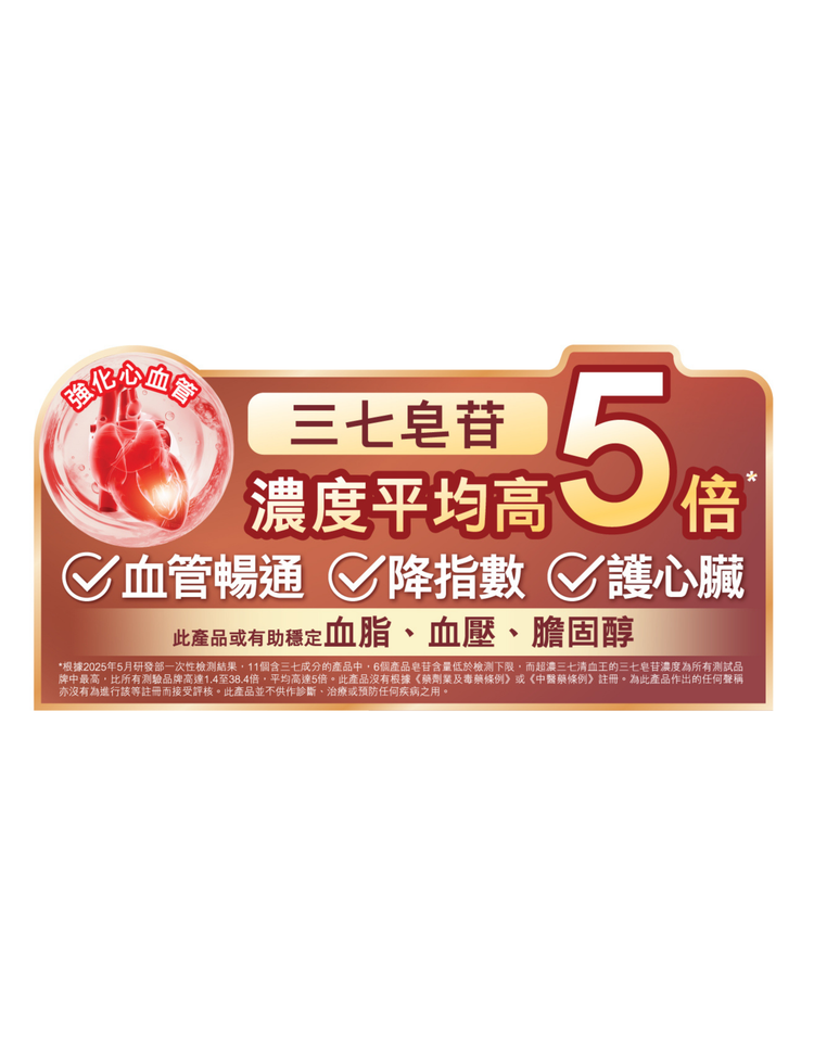 [3盒套裝] 超濃三七清血王60粒裝 - NutriGreen